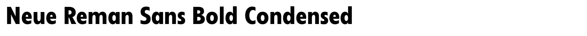 Neue Reman Sans Bold Condensed image